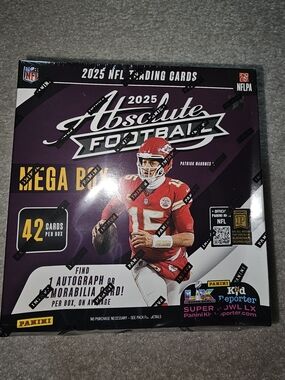 Panini 2025 Absolute Football Mega Box - Purple & Red Artwork